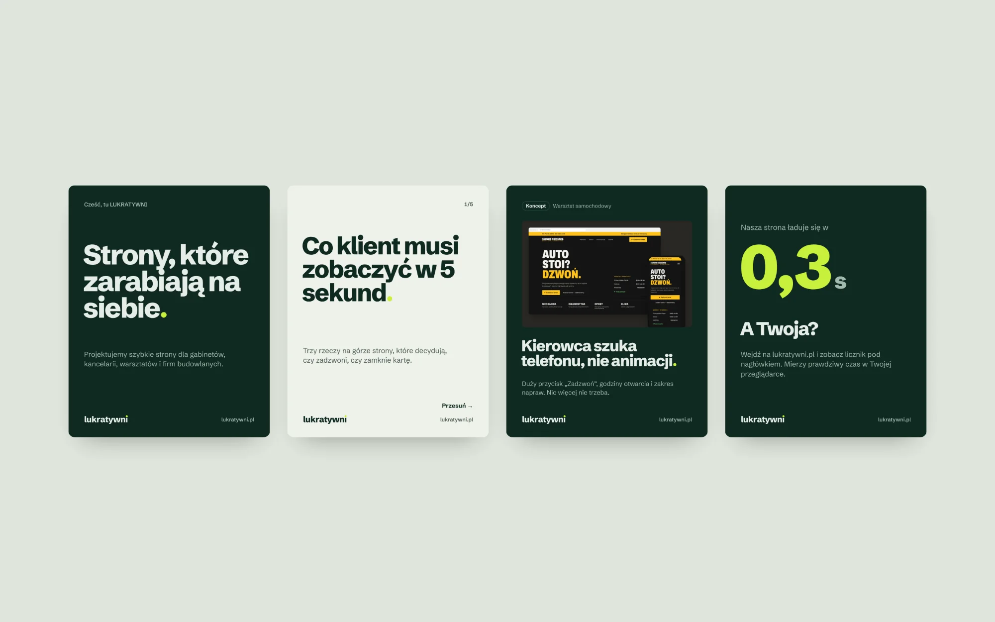 Cztery posty do mediów społecznościowych w nowej identyfikacji